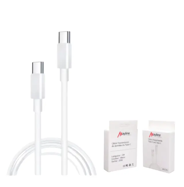 CABLE CHARGE RAPIDE TYPE-C vers TYPE-C